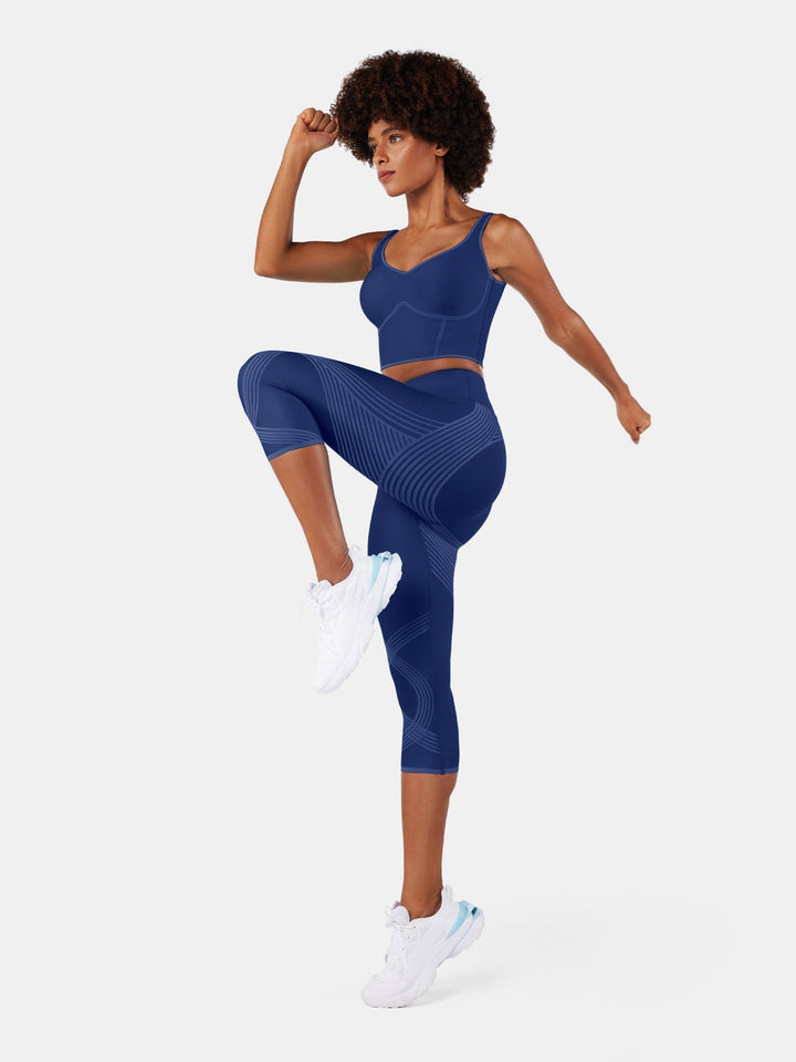 High-Compression Capri Gym Leggings - Cristina