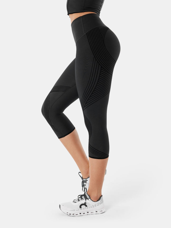 High-Compression Capri Gym Leggings - Cristina