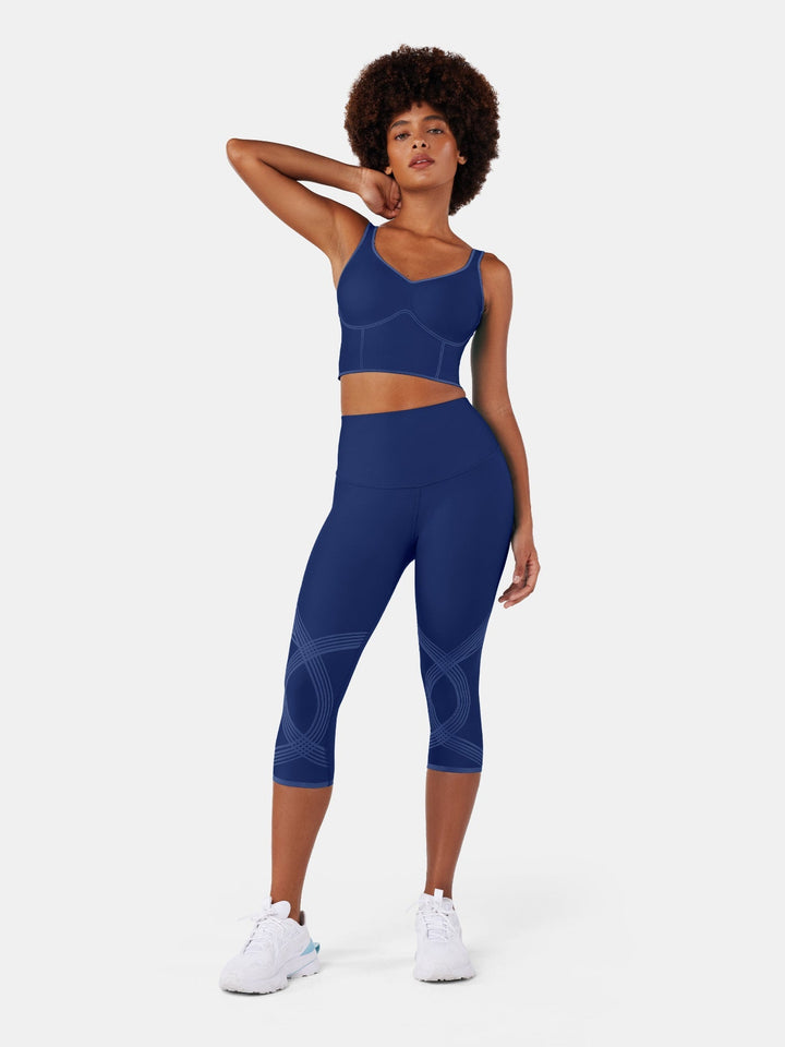 High-Compression Capri Gym Leggings - Cristina