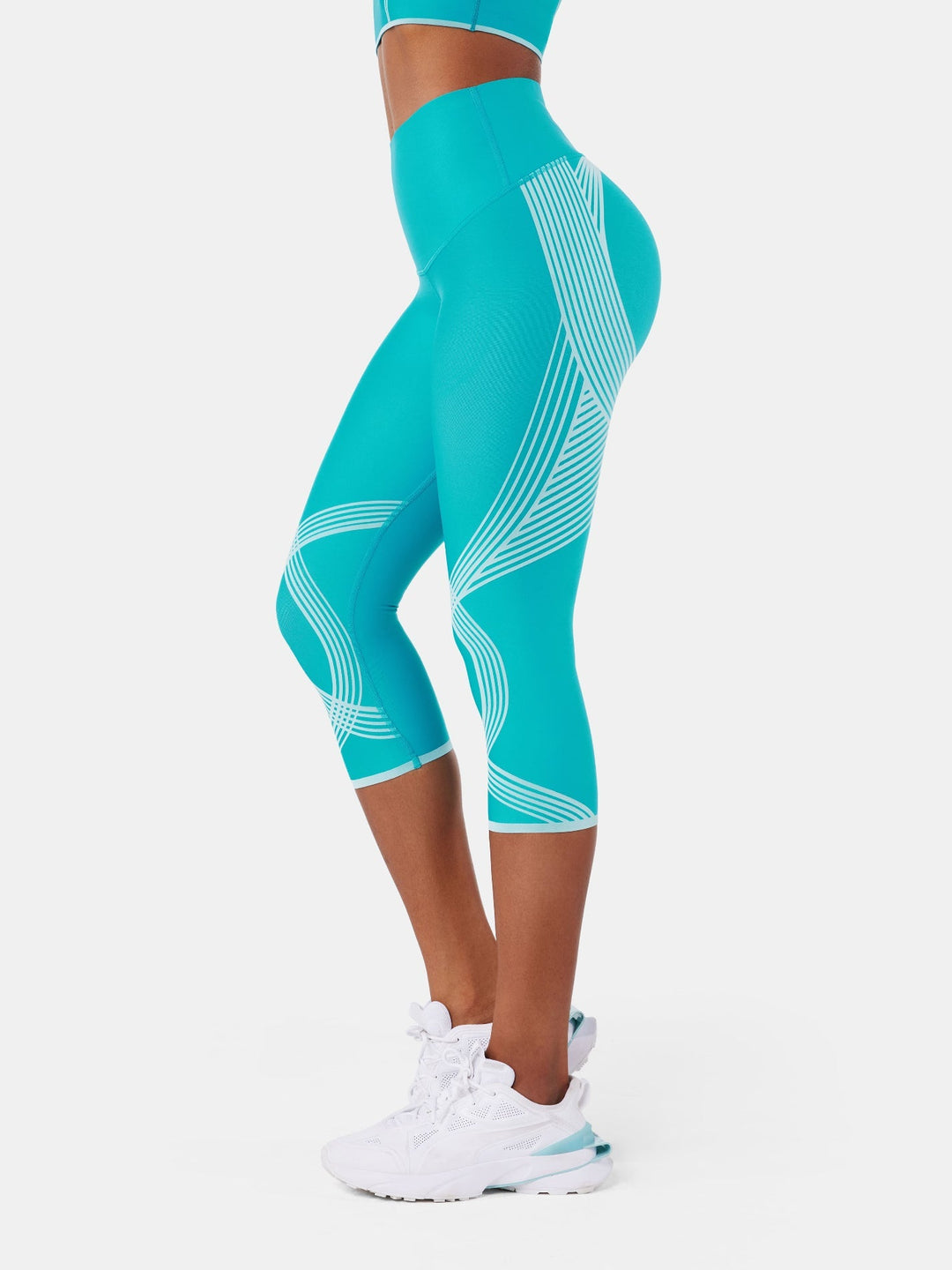 High-Compression Capri Gym Leggings - Cristina