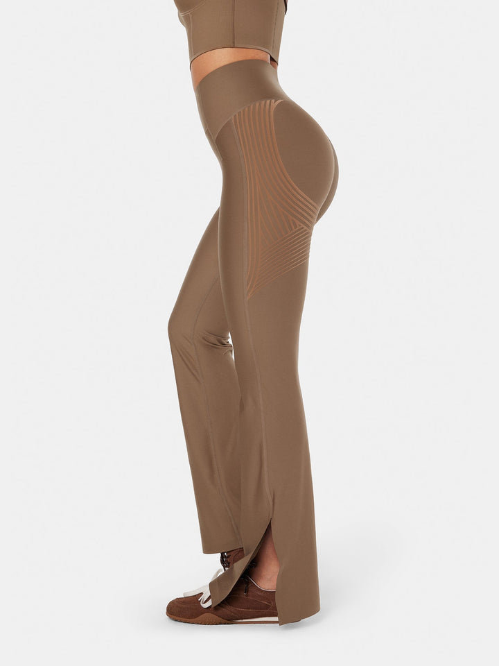 High-Rise Flared Workout Leggings - Grace