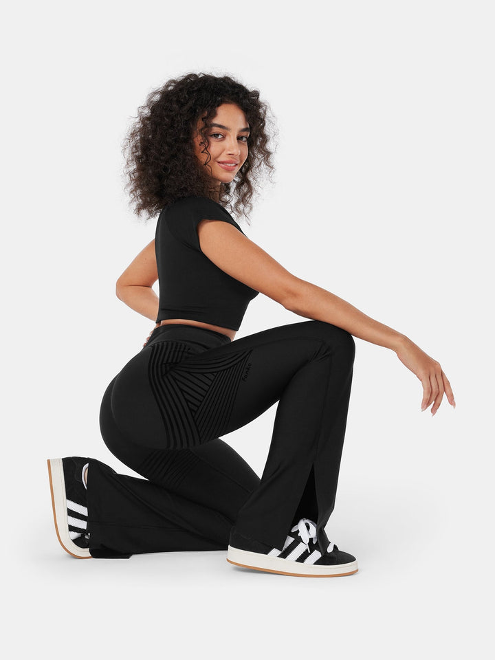 High-Rise Flared Workout Leggings - Grace