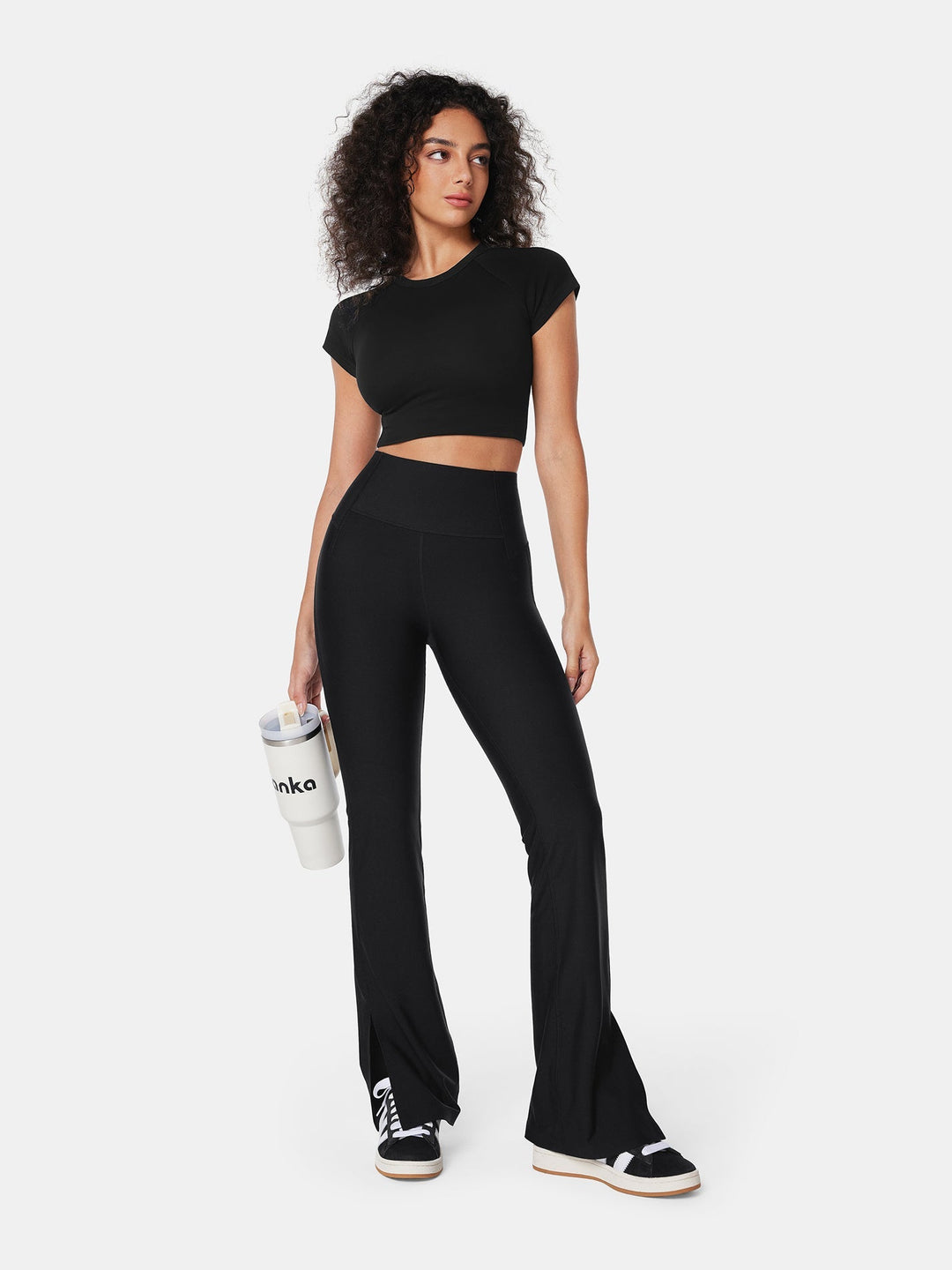 High-Rise Flared Workout Leggings - Grace