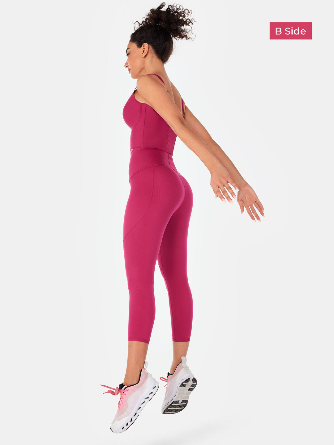 High-Rise Reversible Gym Leggings - Audrey