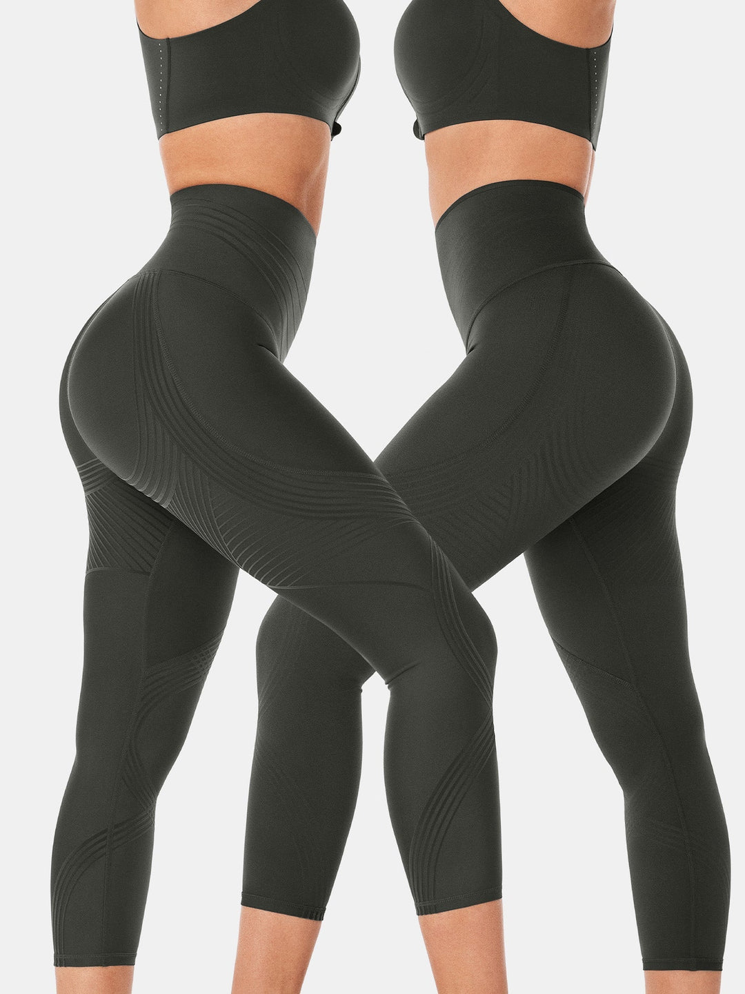 High-Rise Reversible Gym Leggings - Audrey