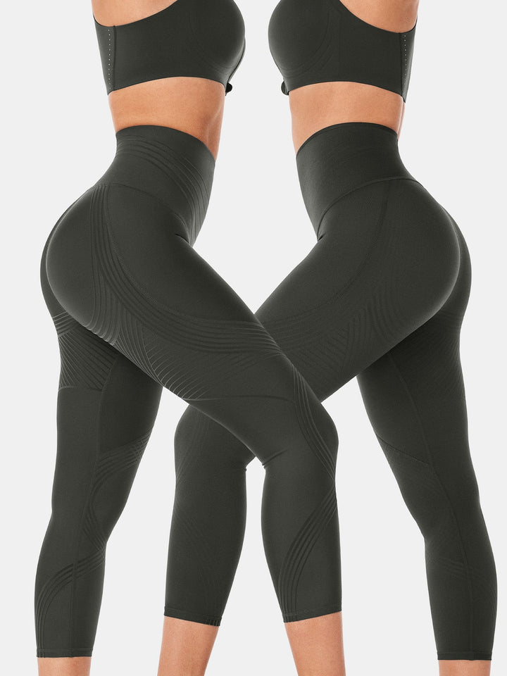 High-Rise Reversible Gym Leggings - Audrey