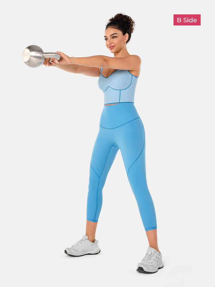 High-Rise Reversible Gym Leggings - Audrey