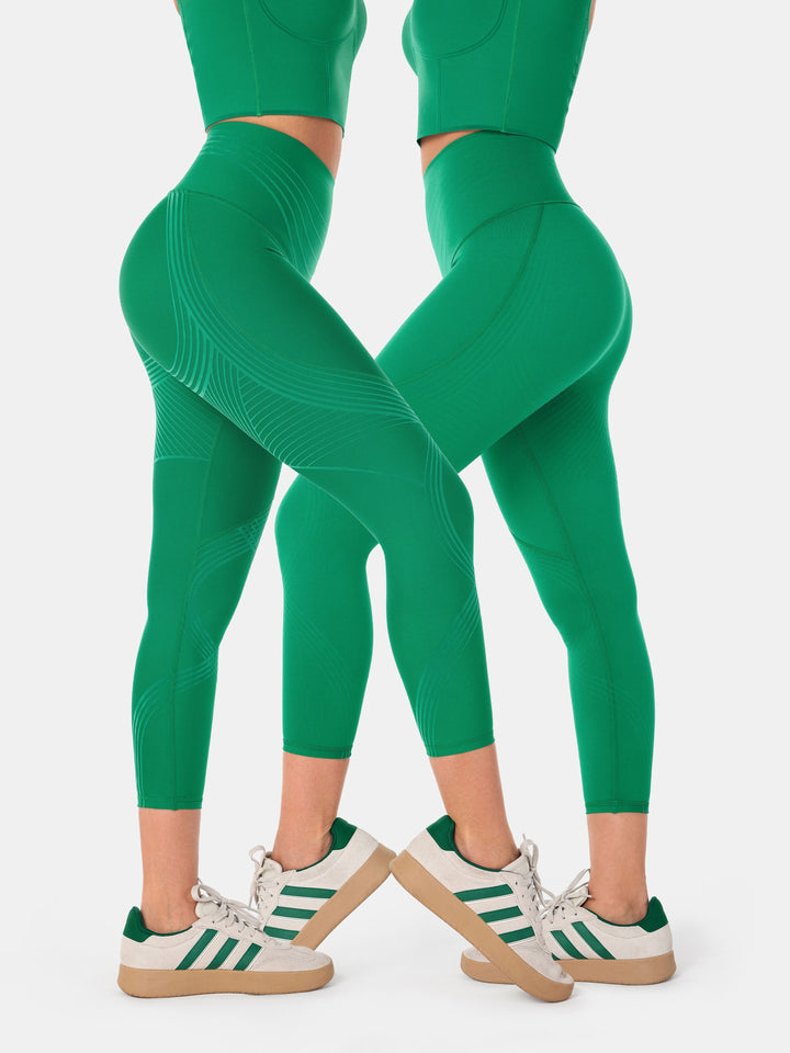 High-Rise Reversible Gym Leggings - Audrey