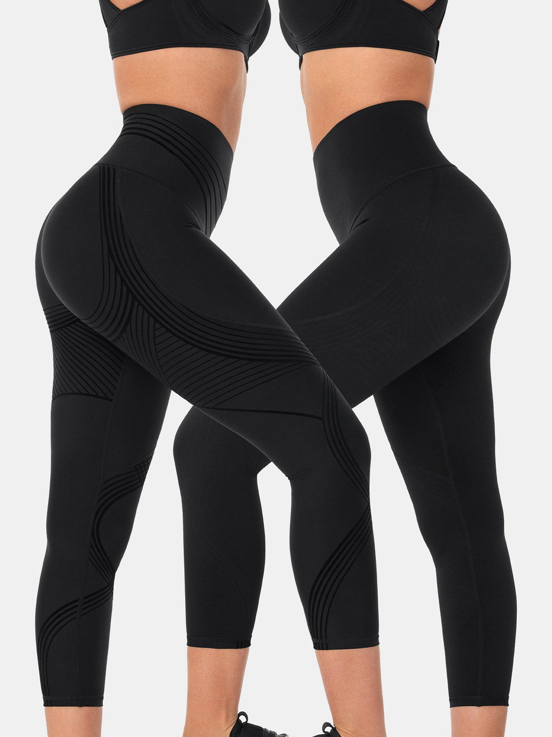 High-Rise Reversible Gym Leggings - Audrey