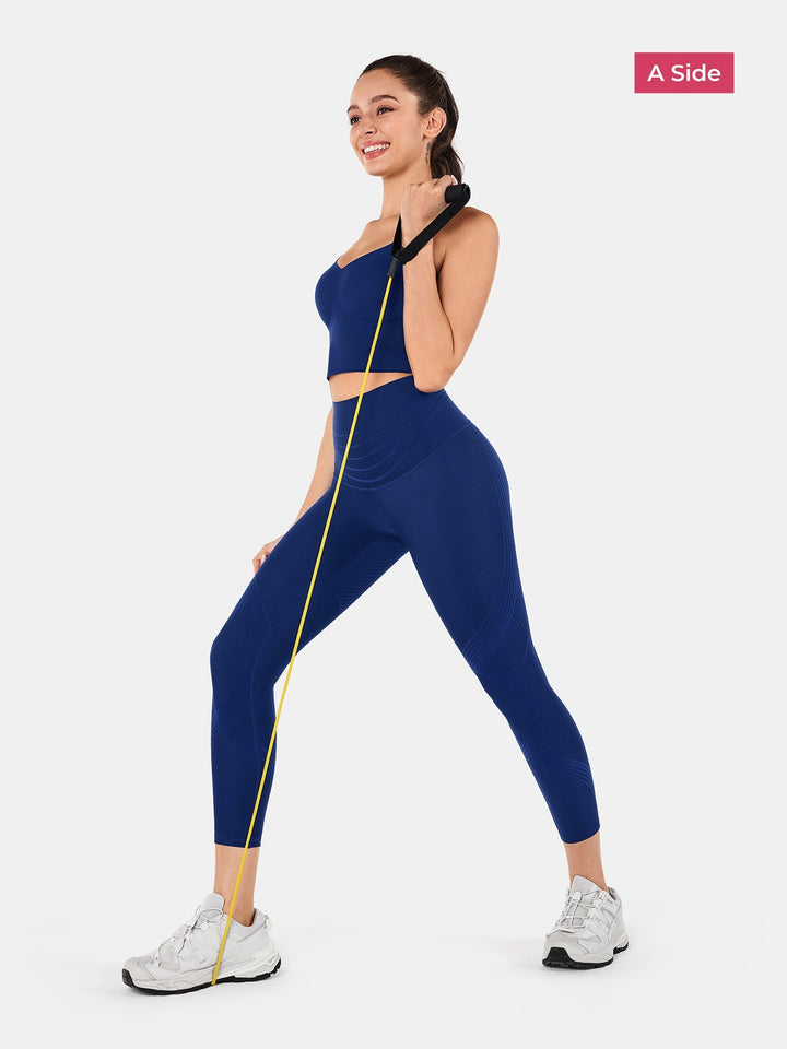High-Rise Reversible Gym Leggings - Audrey