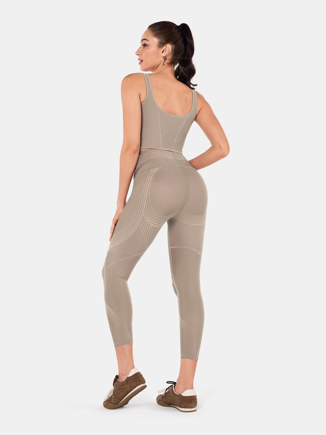 High-Rise Reversible Gym Leggings - Audrey