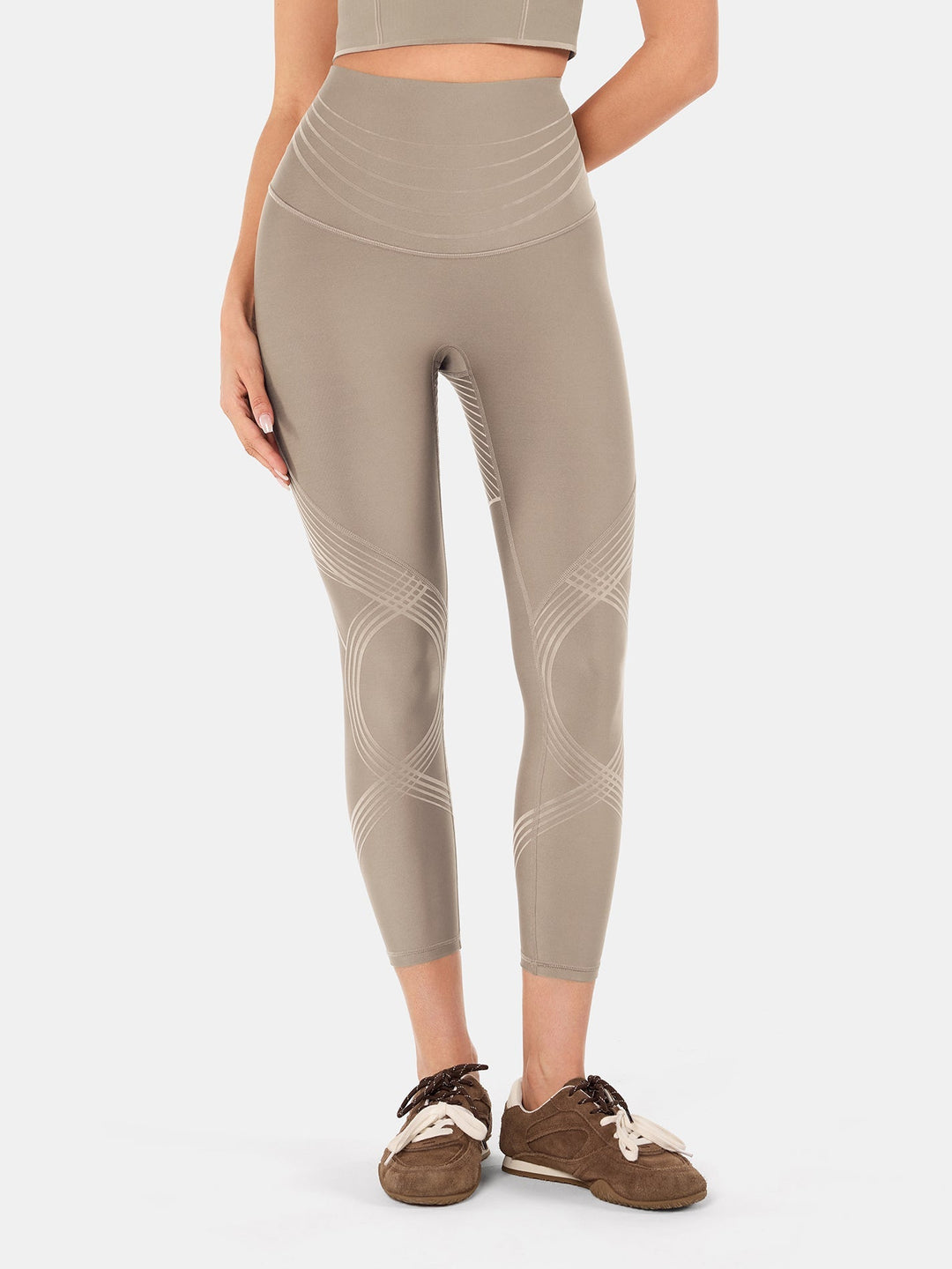 High-Rise Reversible Gym Leggings - Audrey