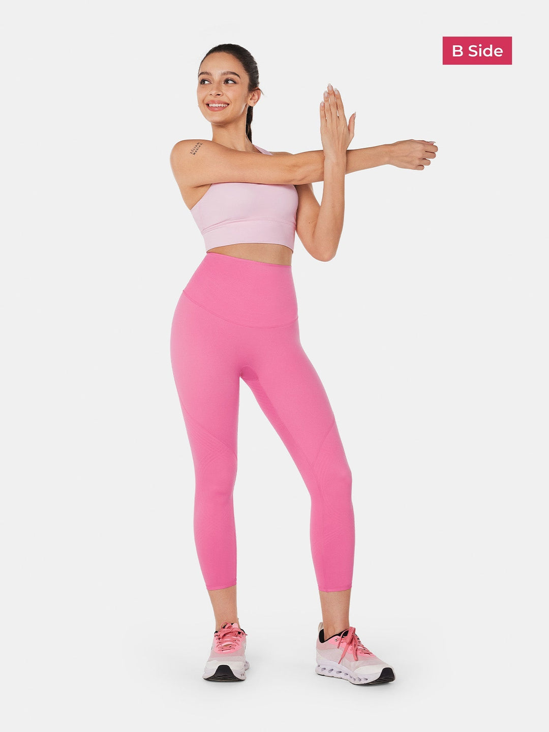 High-Rise Reversible Gym Leggings - Audrey