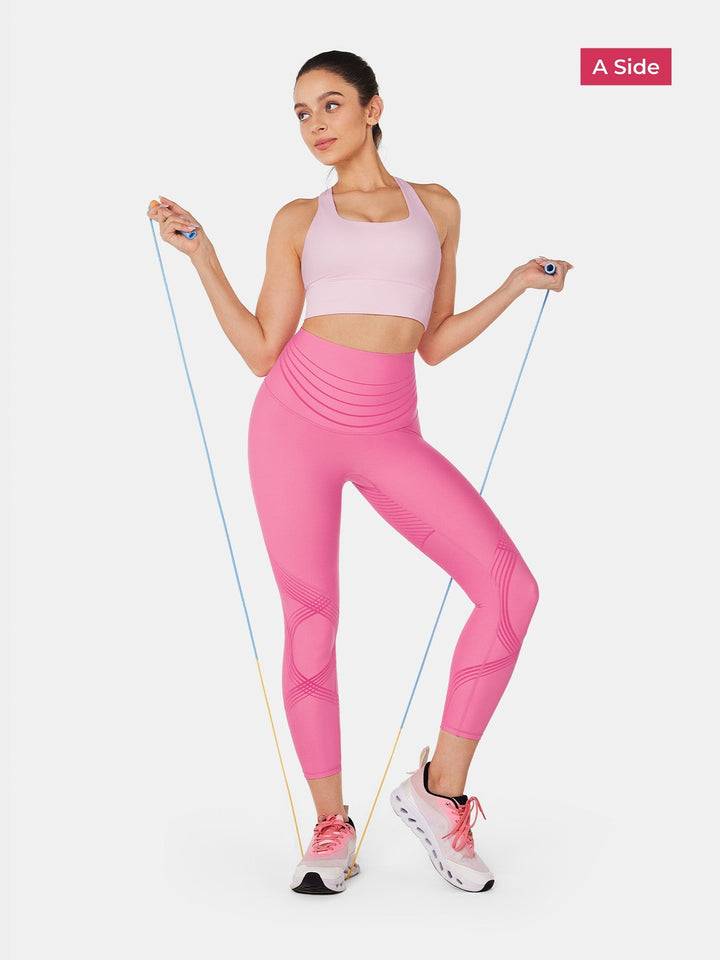 High-Rise Reversible Gym Leggings - Audrey