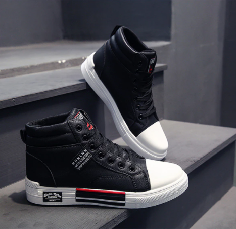 High-Top Men's Trainer With Lace-Up Fastening - Dallas