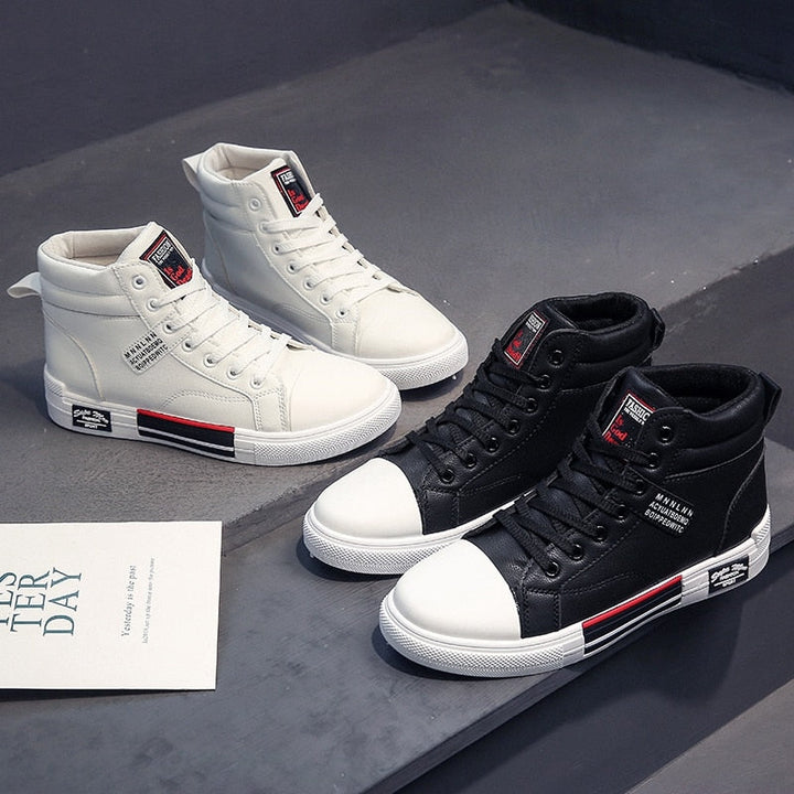 High-Top Men's Trainer With Lace-Up Fastening - Dallas