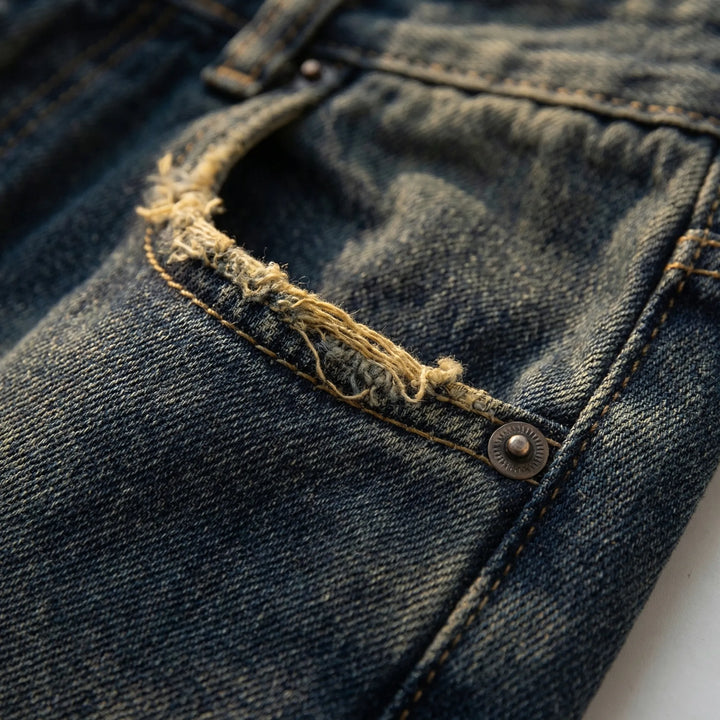 High-Waist Wide-Leg Baggy Jeans - Rosa