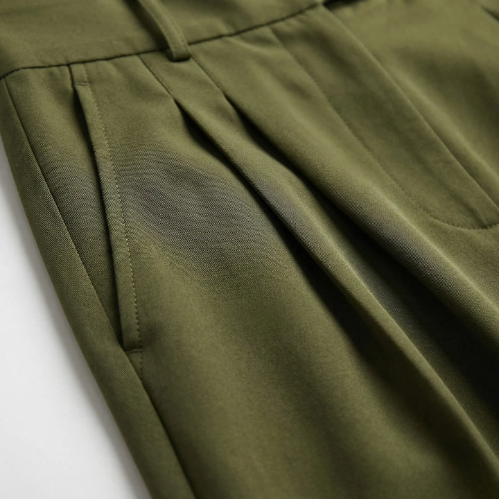 High-Waisted Wide-Leg Palazzo Trousers - Jane