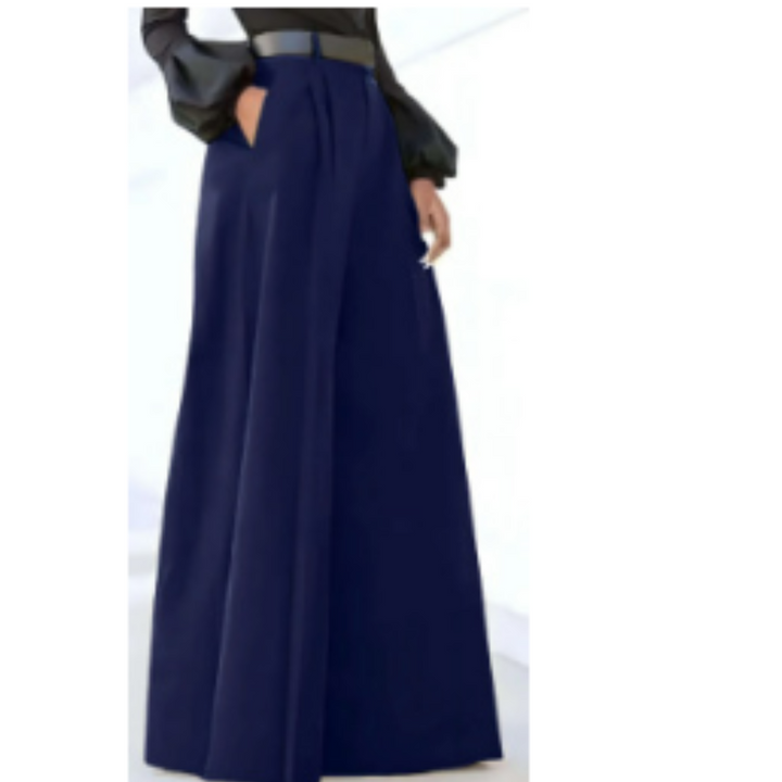 High-Waisted Wide-Leg Palazzo Trousers - Jane