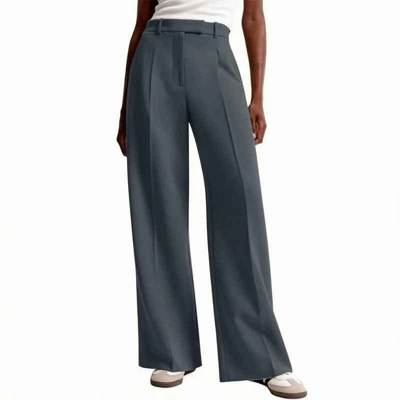 High-Waisted Wide-Leg Trousers - Gail
