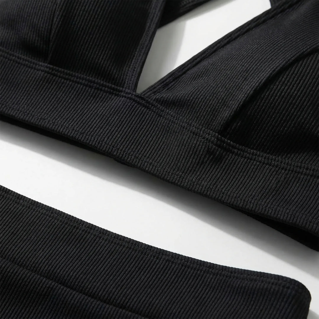 High-Waisted Wrap-Top Bikini Set - Meghan