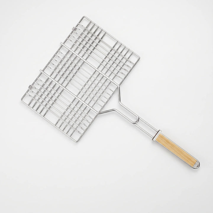 Hinged Outdoor Cooking Basket - Emberflip