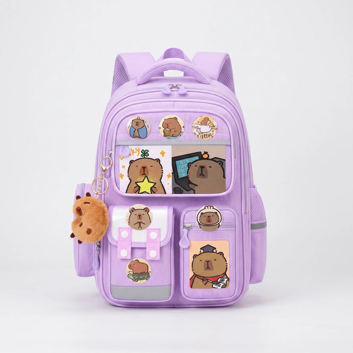 Hippe Schoolrugzak Met Capibara-Thema - Viyora