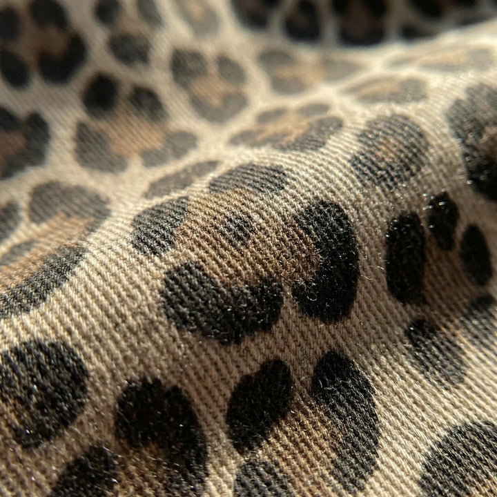 Hochgeschnittene Jeans Mit Leopardenmuster - Candice