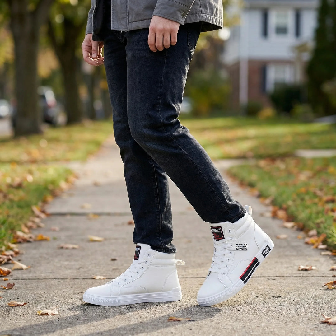 Hoge Herensneaker Met Vetersluiting - Tommie