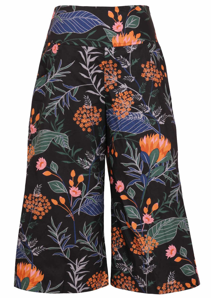 Hohe Taille Weit Geschnittene Hose - Amina