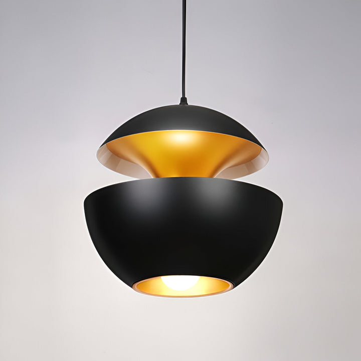 AppleGlow Pendant Light - Artistic E27 Fixture in Black & White 18
