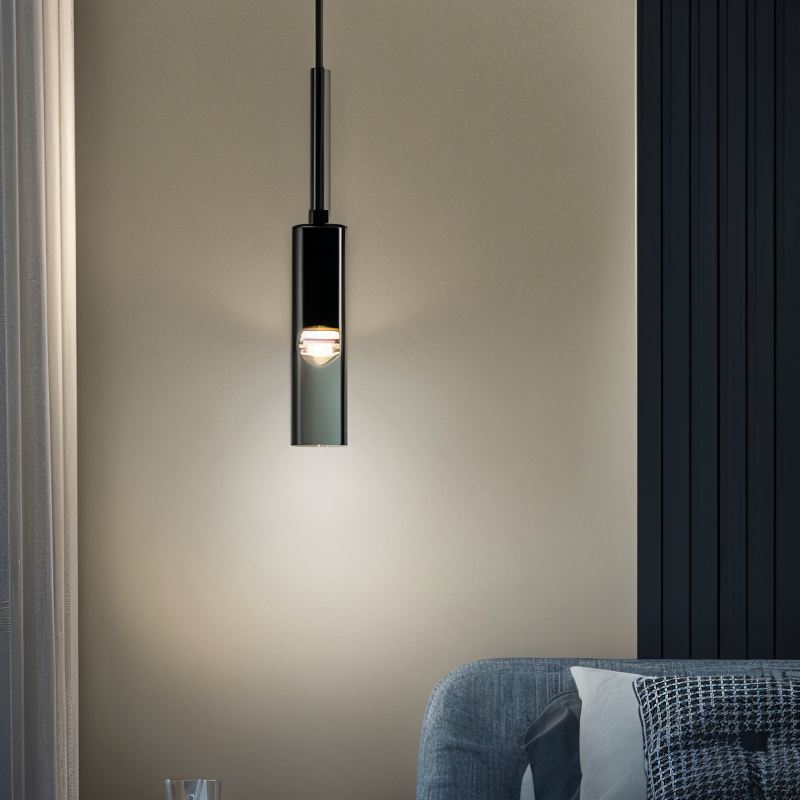 Minimalist Wall Lamp with Smoke Glass – Orvane