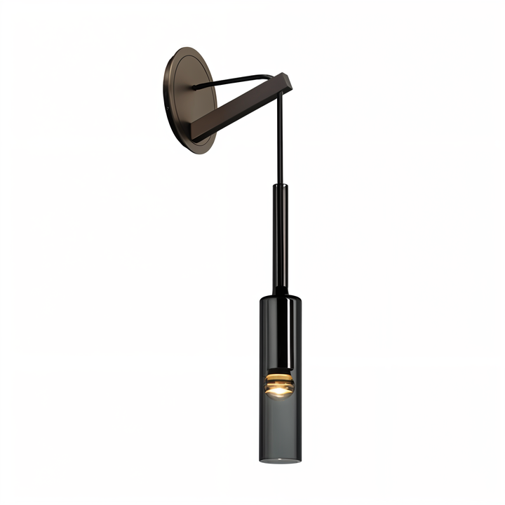 Minimalist Wall Lamp with Smoke Glass – Orvane