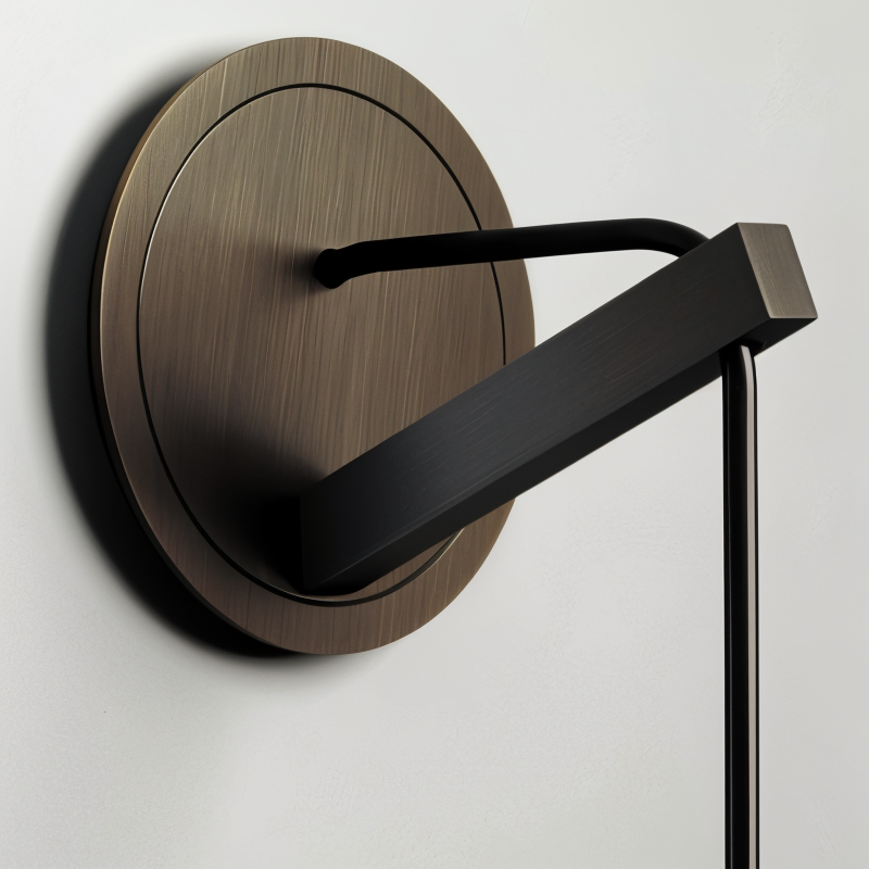 Minimalist Wall Lamp with Smoke Glass – Orvane