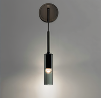 Minimalist Wall Lamp with Smoke Glass – Orvane