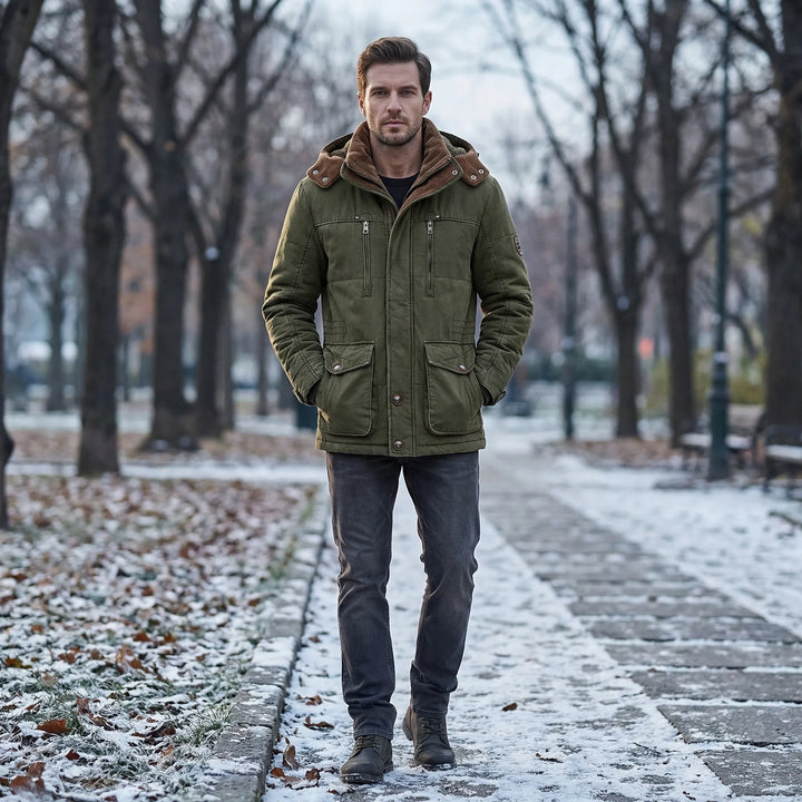 Hooded Fleece-Lined Winter Jacket - Jimmy