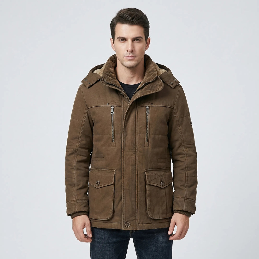 Hooded Fleece-Lined Winter Jacket - Jimmy