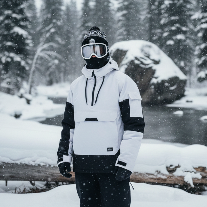 Hooded Half-Zip Ski Jacket - Cody