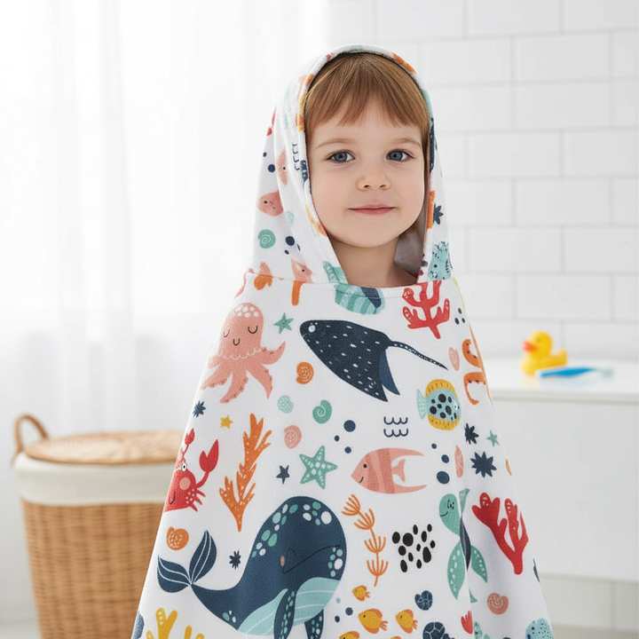 Hooded Poncho Handtuch - WaveFriend