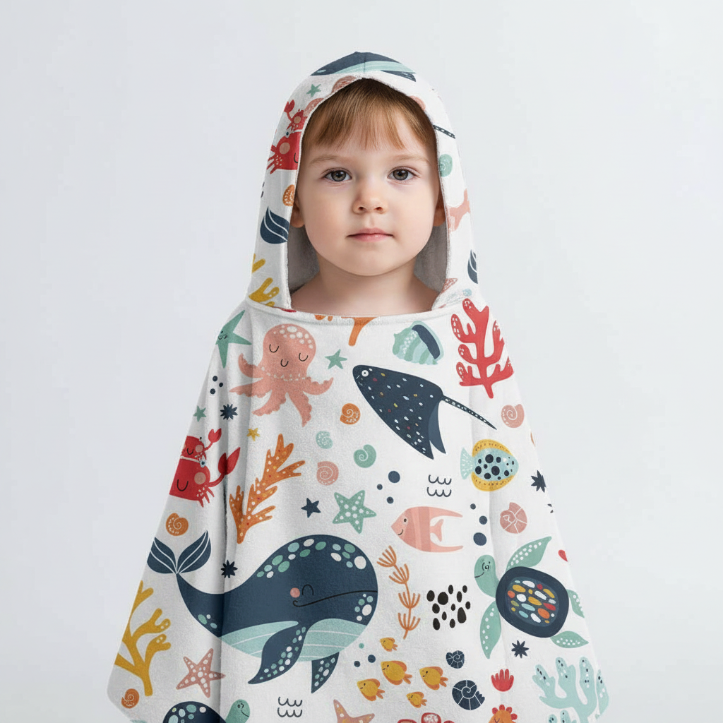 Hooded Poncho Handtuch - WaveFriend