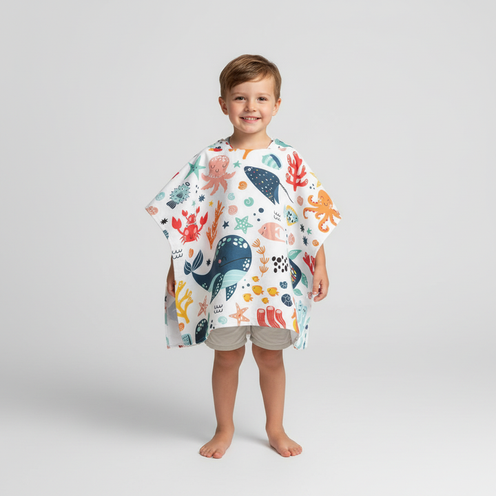 Hooded Poncho Handtuch - WaveFriend