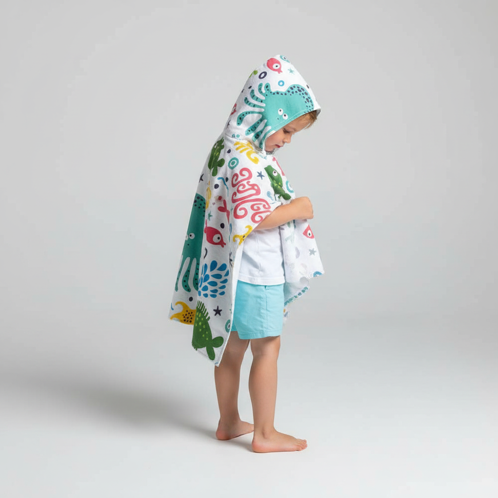 Hooded Poncho Handtuch - WaveFriend