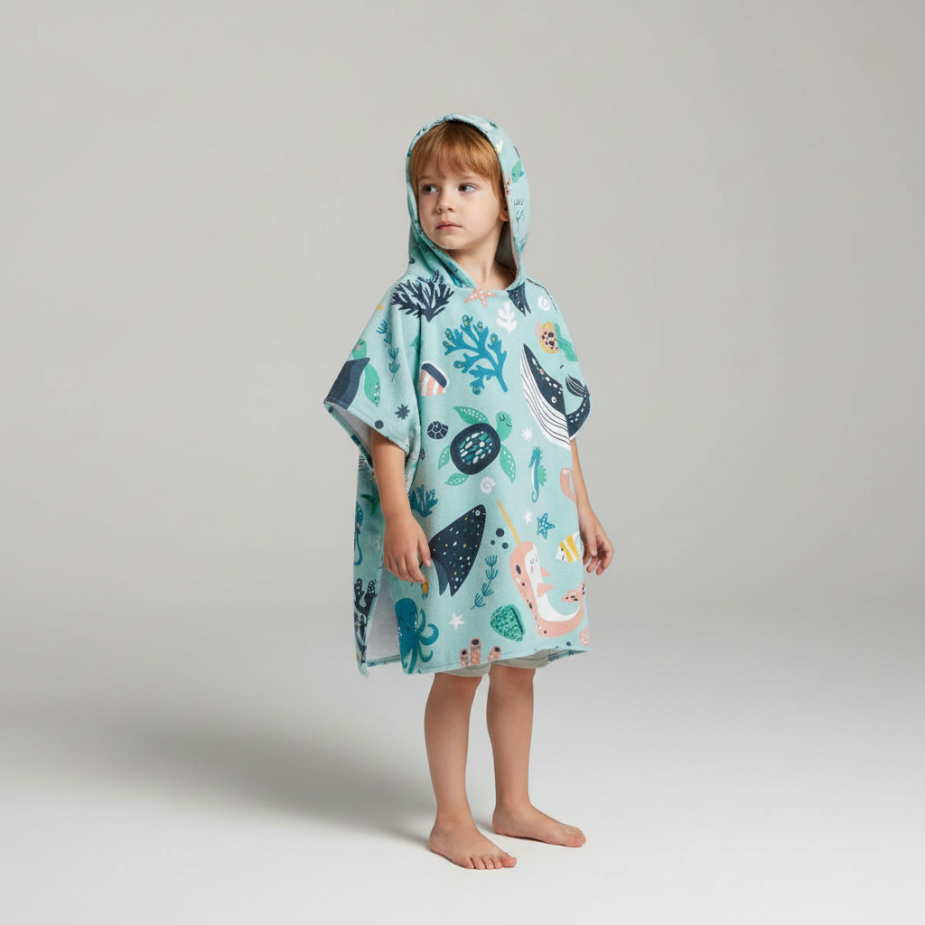 Hooded Poncho Handtuch - WaveFriend