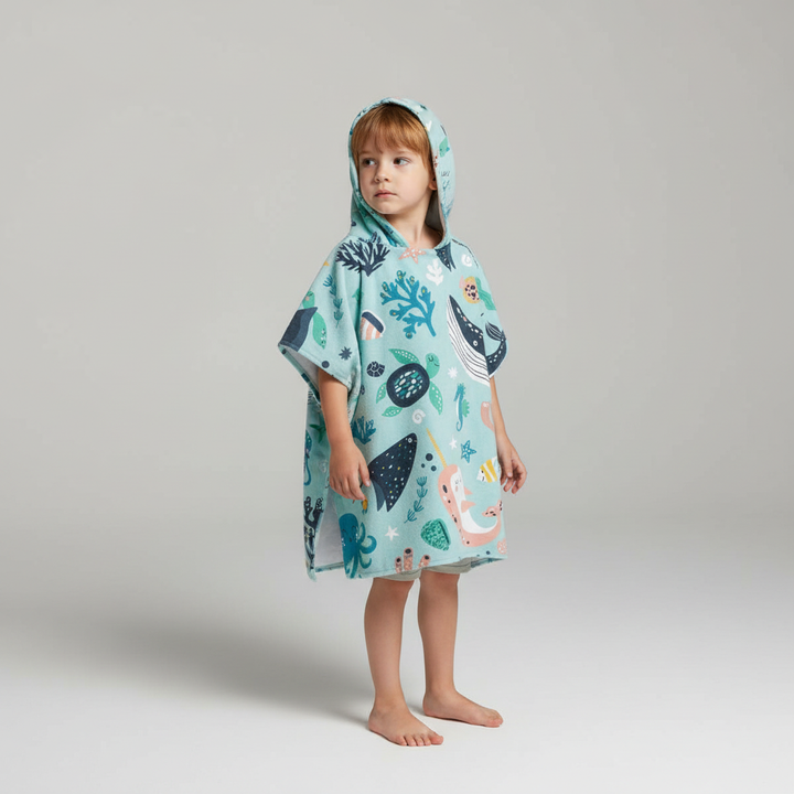 Hooded Poncho Handtuch - WaveFriend