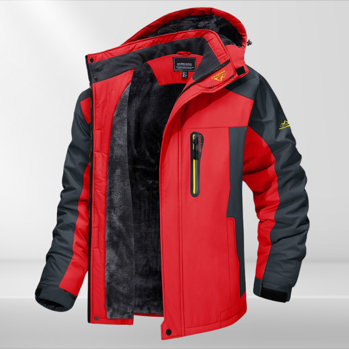Hooded Two-Tone Outdoor Jacket - Casey