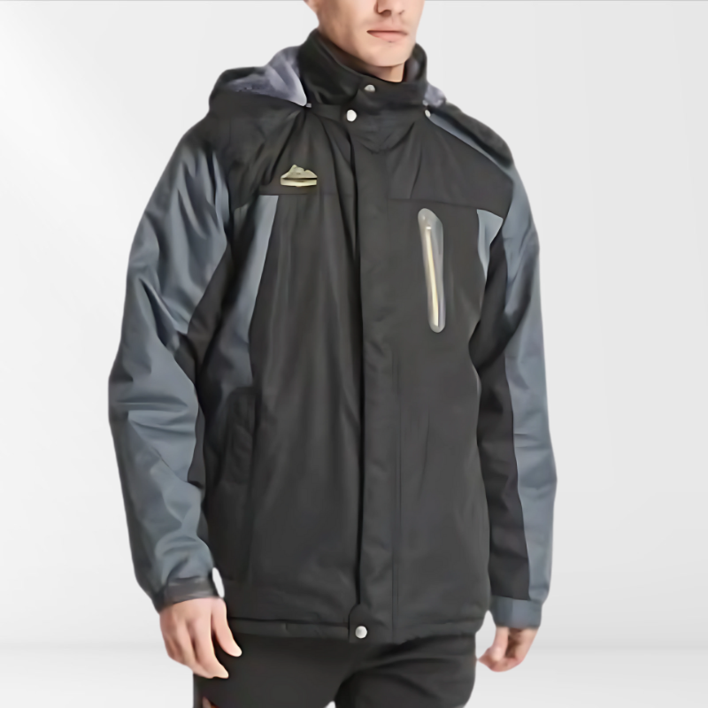 Hooded Two-Tone Outdoor Jacket - Casey