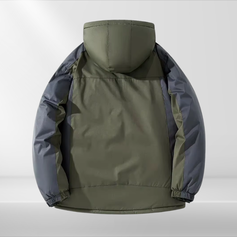 Hooded Two-Tone Outdoor Jacket - Casey