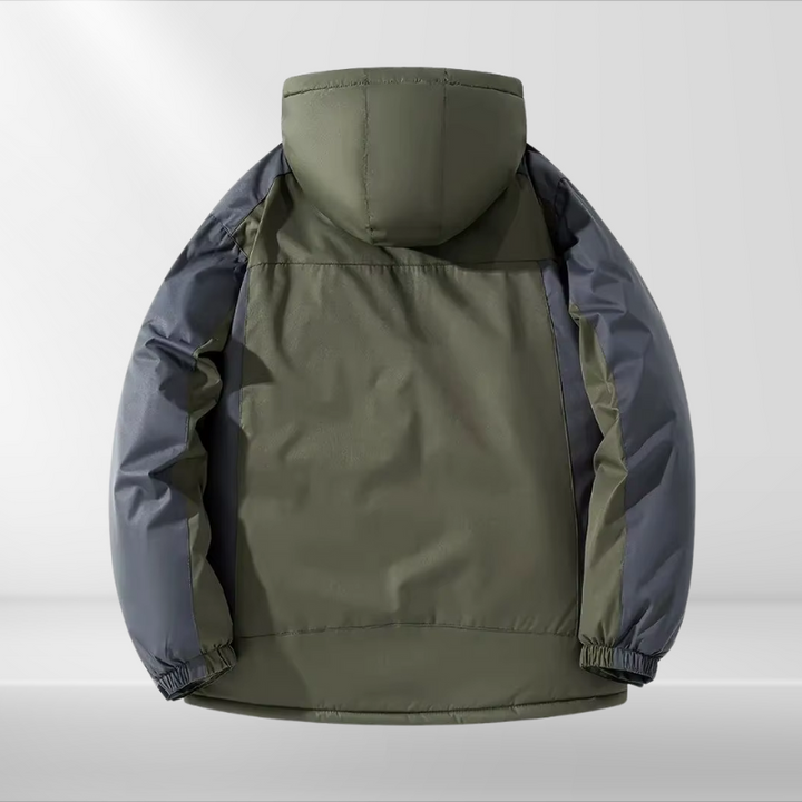 Hooded Two-Tone Outdoor Jacket - Casey
