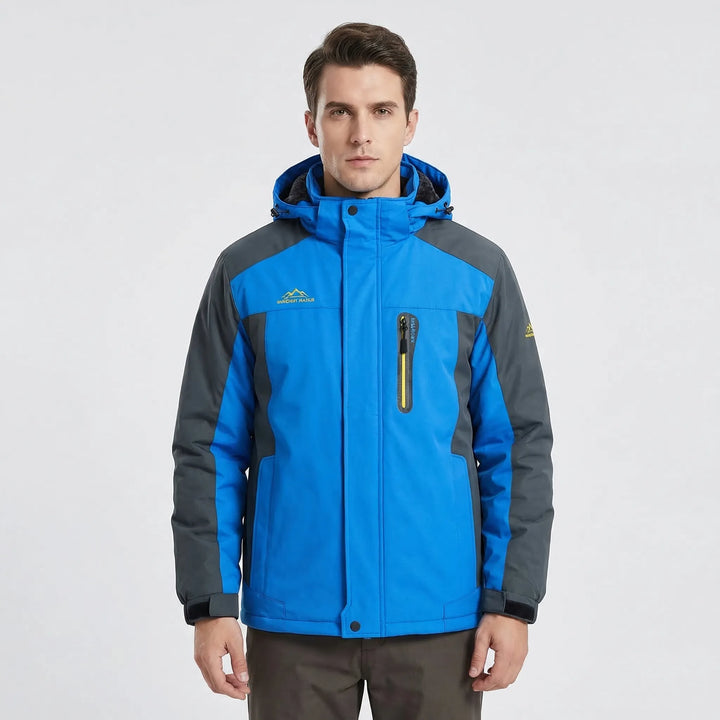 Hooded Two-Tone Outdoor Jacket - Casey