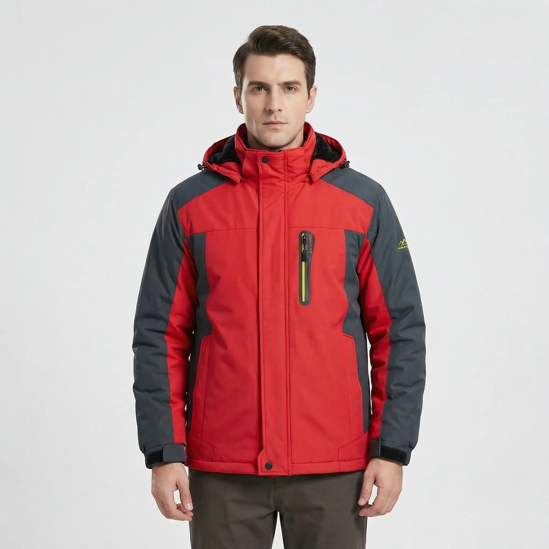 Hooded Two-Tone Outdoor Jacket - Casey